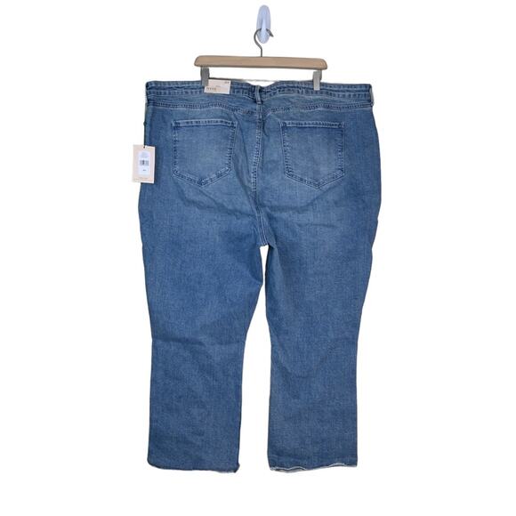 NYDJ Womens 28W High Waist Fray Hem Crop Slim Bootcut Lift Tuck Technology Jeans - Picture 3 of 14